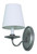 House of Troy Lake Shore One Light Wall Sconce in Satin Pewter - LS217-SP