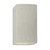 Justice Designs Ambiance LED Lantern in White Crackle - CER-0925-CRK-LED1-1000