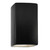 Justice Designs Ambiance LED Lantern in Carbon - Matte Black - CER-0955-CRB-LED2-2000