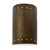 Justice Designs Ambiance LED Lantern in Hammered Brass - CER-0990-HMBR-LED1-1000