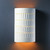 Justice Designs Ambiance Lantern in Bisque - CER-2285W-BIS