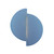 Justice Designs Ambiance LED Wall Sconce in Sky Blue - CER-5675-SKBL