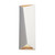 Justice Designs Ambiance LED Wall Sconce in Matte White w/ Champagne Gold - CER-5895-MTGD