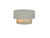 Justice Designs Ambiance One Light Wall Sconce in Matte White w/ Champagne Gold - CER-5780-MTGD
