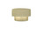 Justice Designs Ambiance One Light Wall Sconce in Vanilla (Gloss) - CER-5780-VAN