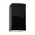 Justice Designs Ambiance LED Wall Sconce in Gloss Black with Matte White internal - CER-5915W-BKMT