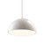 Justice Designs Radiance One Light Pendant in Matte White - CER-6250-MAT-NCKL-WTCD