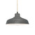 Justice Designs Radiance One Light Pendant in Gloss Grey - CER-6260-GRY-MBLK-BEIG-TWST