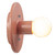Justice Designs Ambiance Collection One Light Wall Sconce in Gloss Blush - CER-6280-BSH
