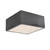 Justice Designs Radiance LED Outdoor Flush-Mount in Gloss Grey - CER-6295W-GRY