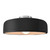 Justice Designs Radiance One Light Semi-Flush Mount in Gloss Black w/ Matte White - CER-6345-BKMT-NCKL