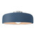 Justice Designs Radiance One Light Semi-Flush Mount in Midnight Sky - CER-6345-MID-NCKL