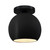 Justice Designs Radiance One Light Semi-Flush Mount in Carbon - Matte Black - CER-6353-CRB-MBLK