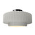 Justice Designs Radiance One Light Semi-Flush Mount in Bisque - CER-6375-BIS-MBLK