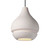 Justice Designs Radiance One Light Pendant in Bisque - CER-6400-BIS-ABRS-BKCD