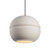 Justice Designs Radiance One Light Pendant in Bisque - CER-6415-BIS-DBRZ-BKCD