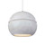Justice Designs Radiance One Light Pendant in Concrete - CER-6415-CONC-NCKL-WTCD
