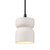 Justice Designs Radiance One Light Pendant in Bisque - CER-6500-BIS-MBLK-BKCD