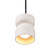 Justice Designs Radiance One Light Pendant in Bisque - CER-6500-BIS-MBLK-BKCD