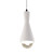Justice Designs Radiance One Light Pendant in Bisque - CER-6520-BIS-MBLK-WTCD