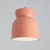 Justice Designs Radiance One Light Pendant in Gloss Blush - CER-6515-BSH-NCKL-WTCD