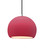 Justice Designs Radiance One Light Pendant in Cerise - CER-6533-CRSE-NCKL-BKCD