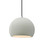 Justice Designs Radiance One Light Pendant in Matte White - CER-6530-MAT-NCKL-BKCD