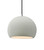 Justice Designs Radiance One Light Pendant in Matte White - CER-6533-MAT-NCKL-BKCD