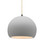 Justice Designs Radiance One Light Pendant in Bisque - CER-6533-BIS-MBLK-BEIG-TWST