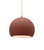 Justice Designs Radiance One Light Pendant in Canyon Clay - CER-6530-CLAY-ABRS-BEIG-TWST