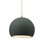 Justice Designs Radiance One Light Pendant in Pewter Green - CER-6530-PWGN-ABRS-BEIG-TWST