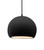 Justice Designs Radiance One Light Pendant in Carbon - Matte Black - CER-6533-CRB-MBLK-BKCD