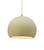 Justice Designs Radiance One Light Pendant in Vanilla (Gloss) - CER-6533-VAN-ABRS-BEIG-TWST