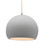 Justice Designs Radiance One Light Pendant in Bisque - CER-6535-BIS-MBLK-BEIG-TWST