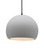 Justice Designs Radiance One Light Pendant in Bisque - CER-6535-BIS-MBLK-BKCD