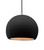 Justice Designs Radiance One Light Pendant in Carbon Matte Black w/ Champagne Gold - CER-6535-CBGD-NCKL-BKCD