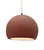 Justice Designs Radiance One Light Pendant in Canyon Clay - CER-6535-CLAY-MBLK-BEIG-TWST