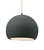 Justice Designs Radiance One Light Pendant in Pewter Green - CER-6535-PWGN-MBLK-BEIG-TWST