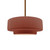 Justice Designs Radiance One Light Pendant in Canyon Clay - CER-6543-CLAY-BRSS-RIGID