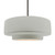 Justice Designs Radiance One Light Pendant in Bisque - CER-6545-BIS-NCKL-RIGID