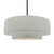 Justice Designs Radiance One Light Pendant in Matte White - CER-6545-MAT-NCKL-RIGID