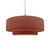 Justice Designs Radiance One Light Pendant in Canyon Clay - CER-6545-CLAY-BRSS-BEIG-TWST
