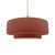 Justice Designs Radiance One Light Pendant in Canyon Clay - CER-6545-CLAY-NCKL-BEIG-TWST