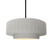 Justice Designs Radiance One Light Pendant in Bisque - CER-6553-BIS-MBLK-RIGID