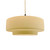 Justice Designs Radiance One Light Pendant in Muted Yellow - CER-6545-MYLW-MBLK-BEIG-TWST
