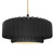 Justice Designs Radiance One Light Pendant in Gloss Black w/ Matte White - CER-6555-BKMT-MBLK-BEIG-TWST