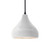 Justice Designs Radiance One Light Pendant in Bisque - CER-6560-BIS-MBLK-BKCD