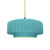 Justice Designs Radiance One Light Pendant in Reflecting Pool - CER-6553-RFPL-MBLK-BEIG-TWST