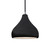 Justice Designs Radiance One Light Pendant in Gloss Black - CER-6560-BLK-NCKL-BKCD