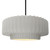 Justice Designs Radiance One Light Pendant in Bisque - CER-6555-BIS-MBLK-RIGID